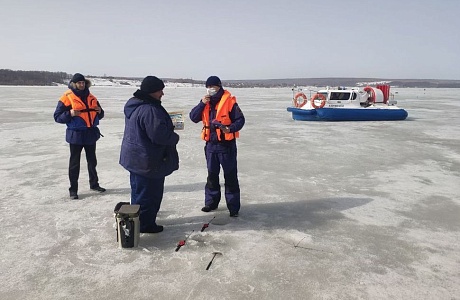 Спасатели приняли участие в профилактическом рейде на Сурском водохранилище